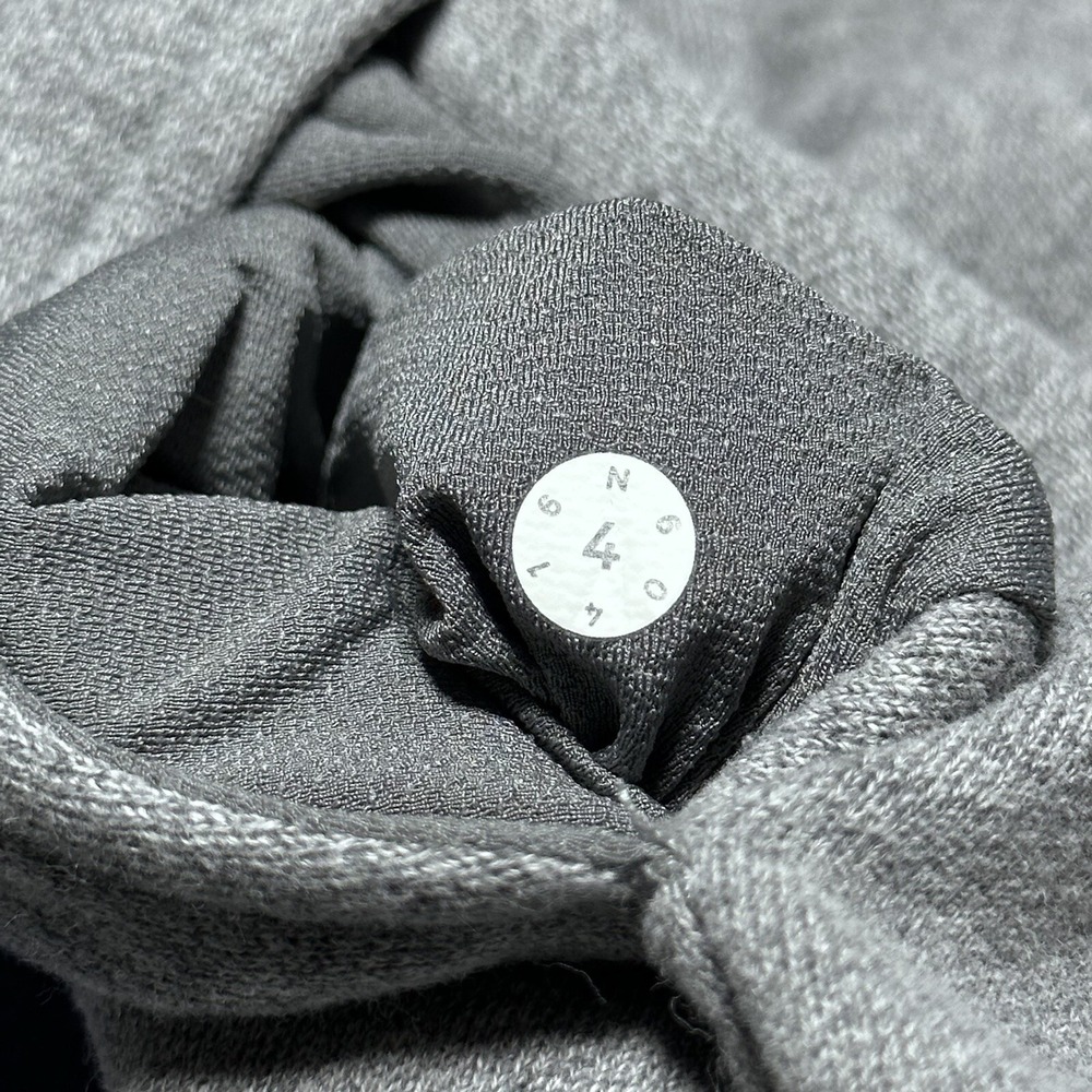 Lululemon Fleece Please Hoodie Women's Size 4 Heathered Speckled Medium Gray - Picture 7 of 13